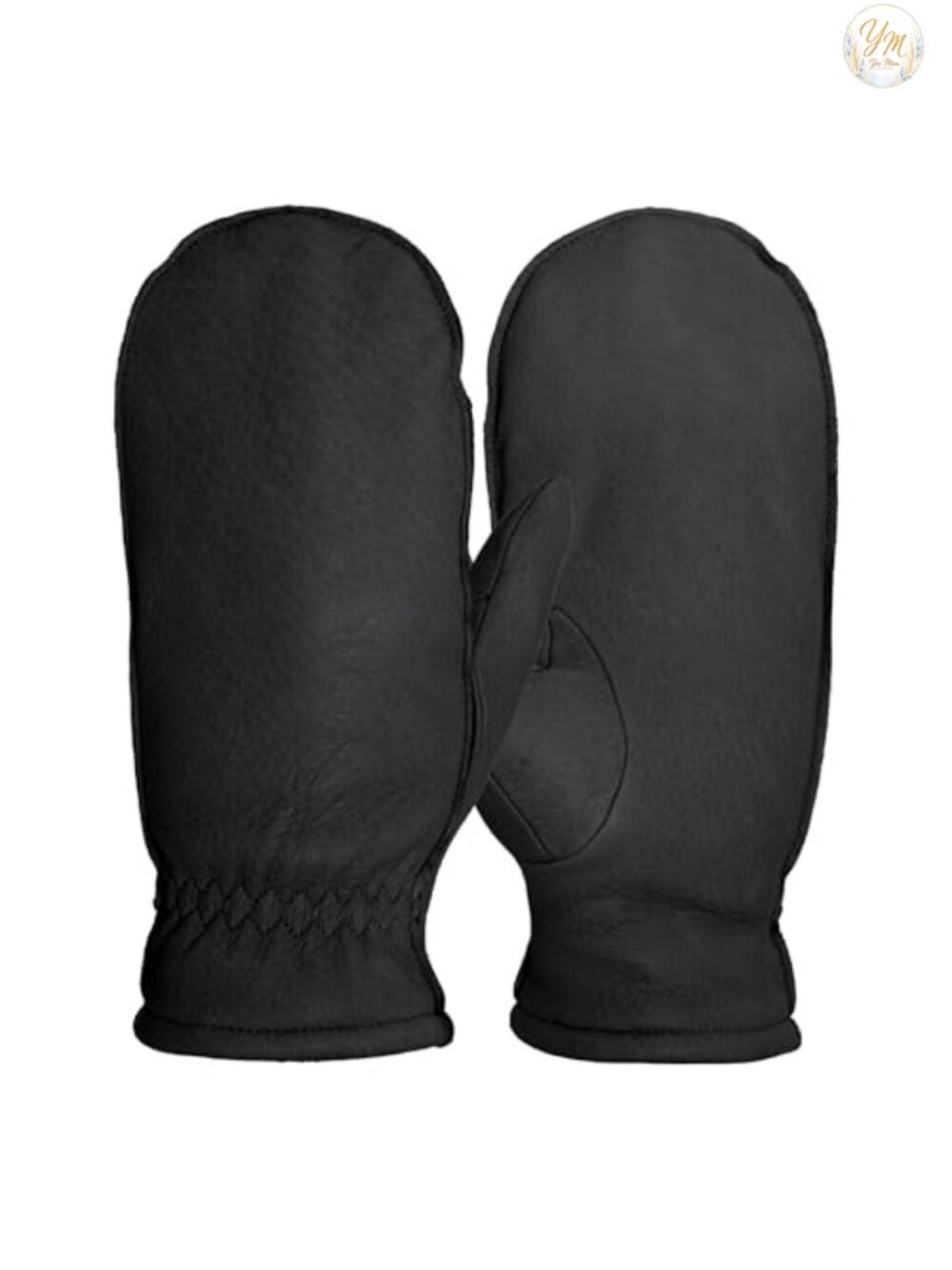 Deerskin Leather Glitten Mittens Fleece Lined Winter